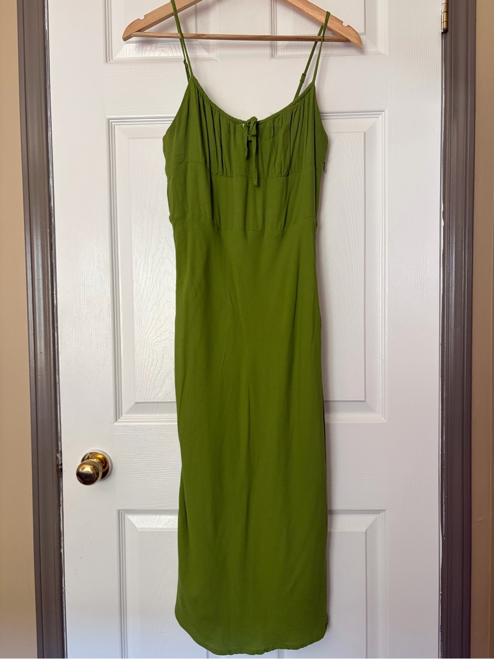 Wilfred Olive Green Midi Dress